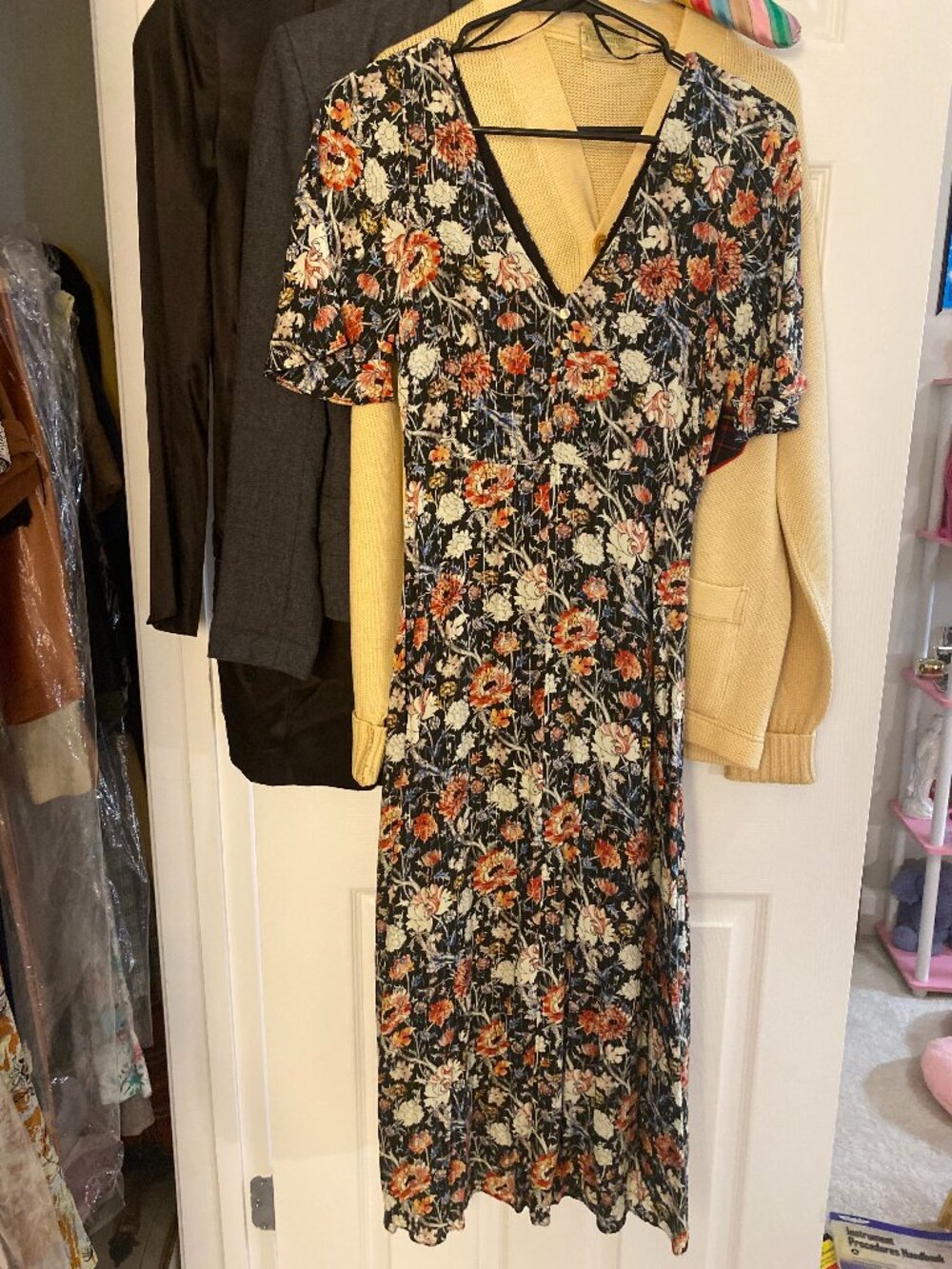 ZARA TRF Collection Floral Midi Dress – XS